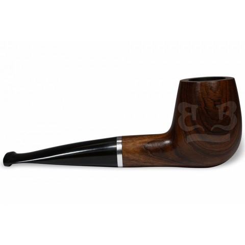 Cachimbo Elite Prateado Reto Encerado (Filtro Permanente) Piteira Chifre - 0128 R PO CH NAT 2